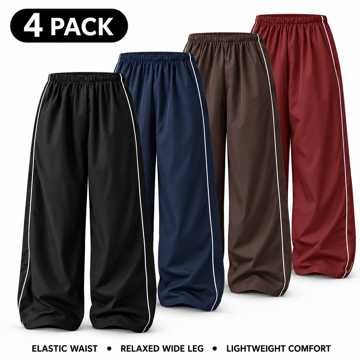 Ommig Women's Parachute Wide Leg Pants