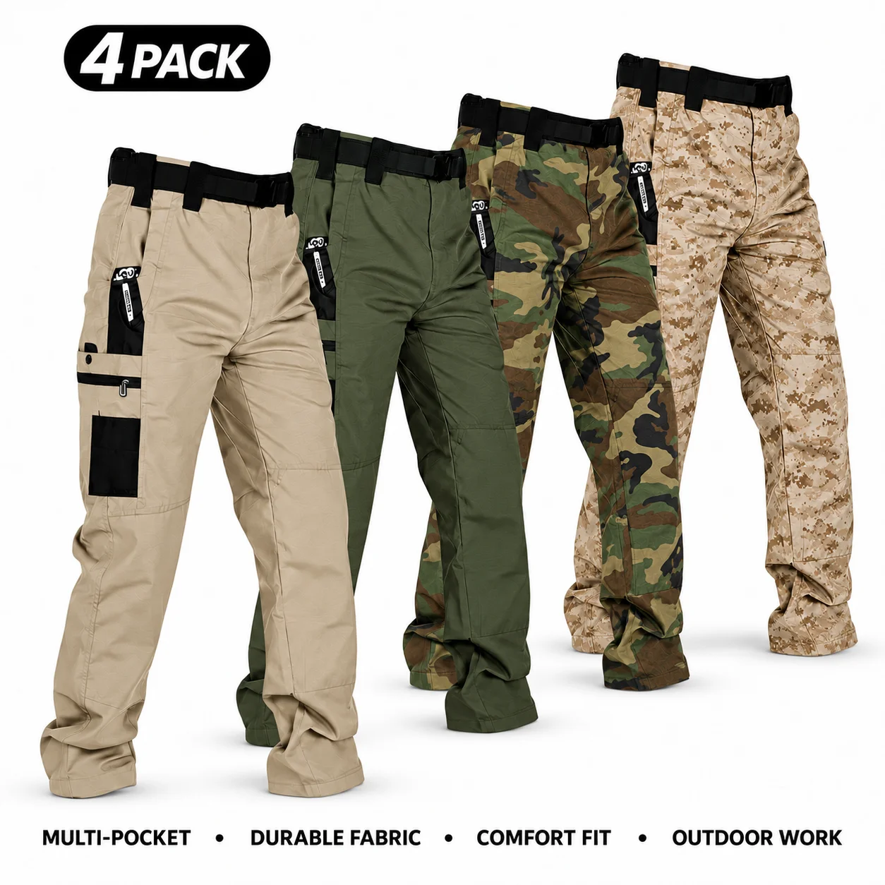 Men's Multi-Pocket Outdoor Work Pants
