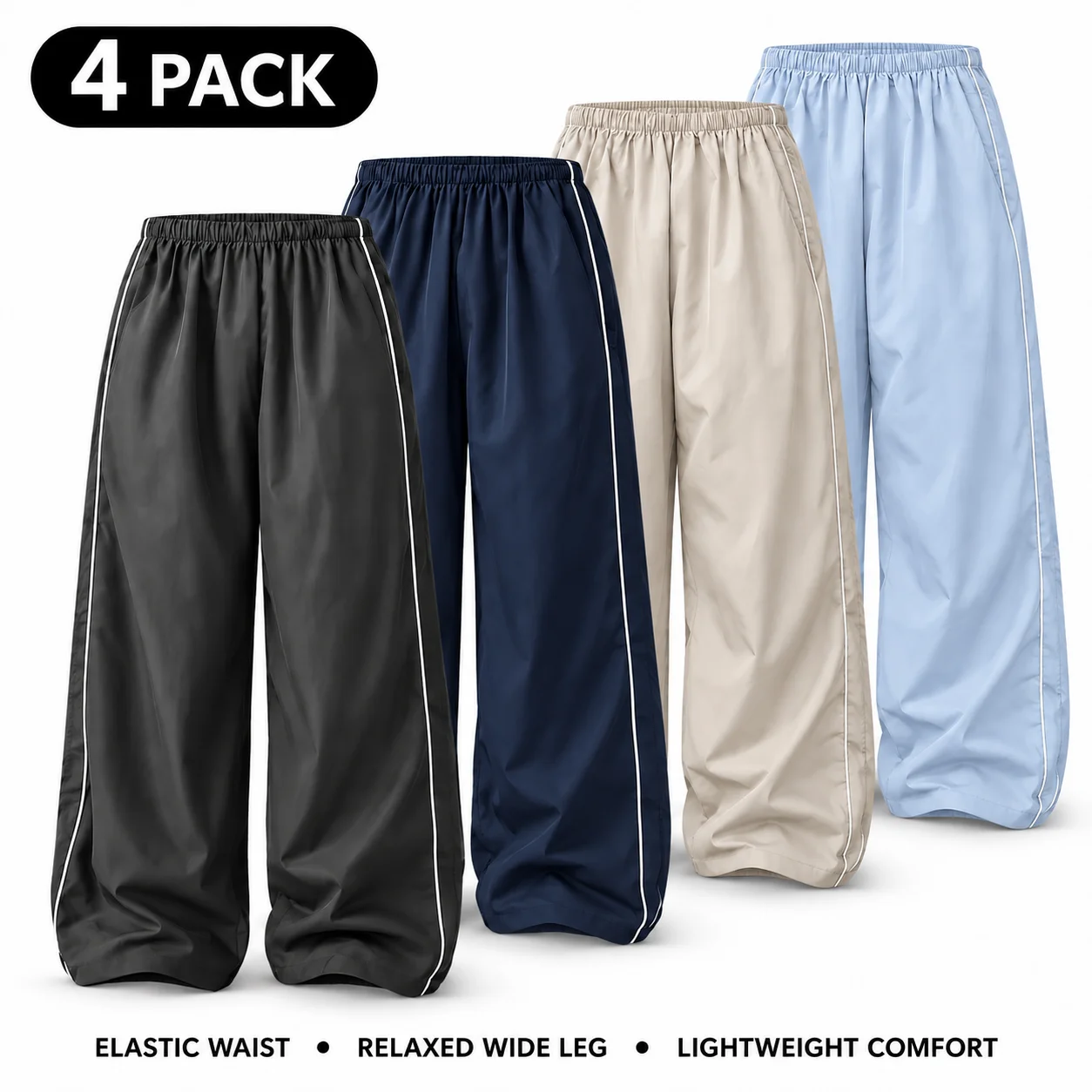 Ommig Women's Parachute Wide Leg Pants