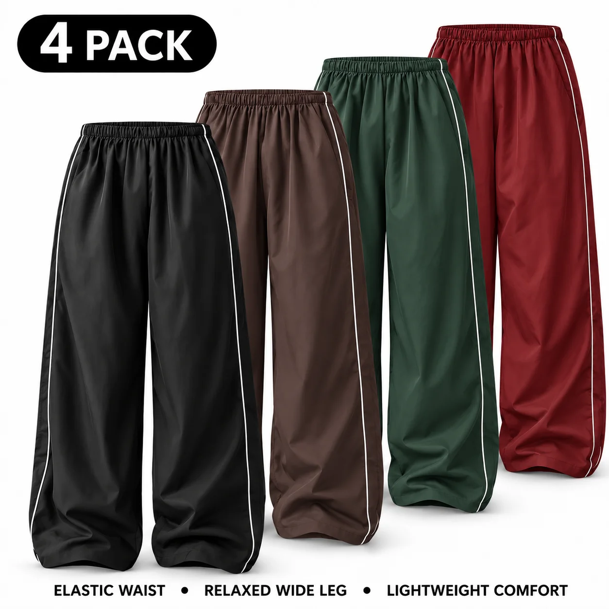 Ommig Women's Parachute Wide Leg Pants