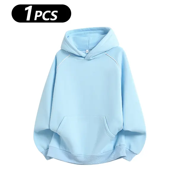 Men's Cotton-Blend Hooded Pullover Sweatshirt