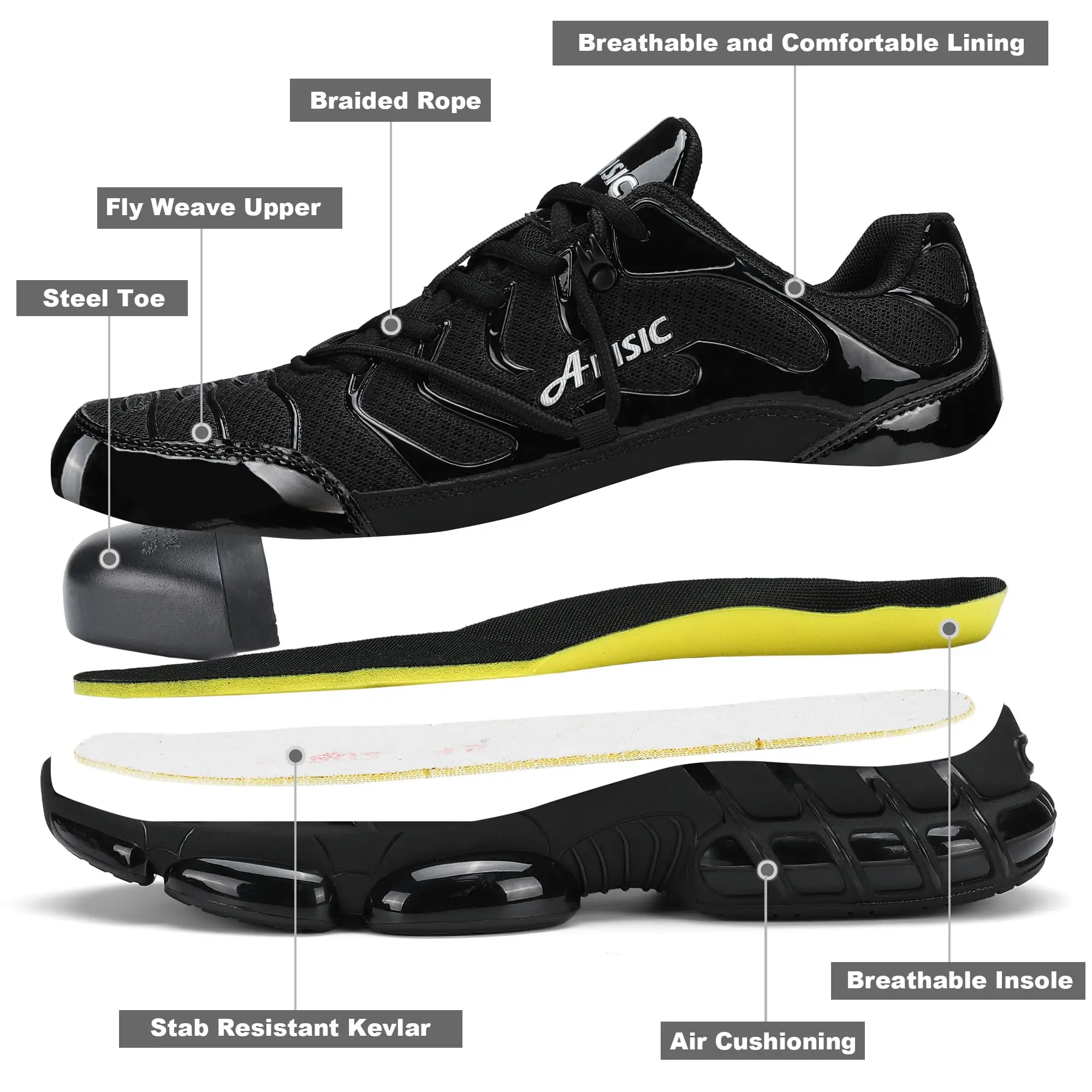 Steel Toe Safety Sneakers for Work