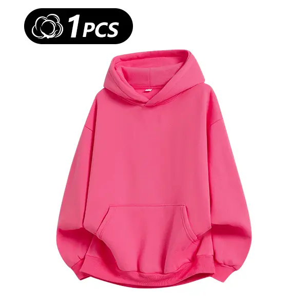 Men's 100% Cotton Vintage Loose Fit Pullover Hoodie