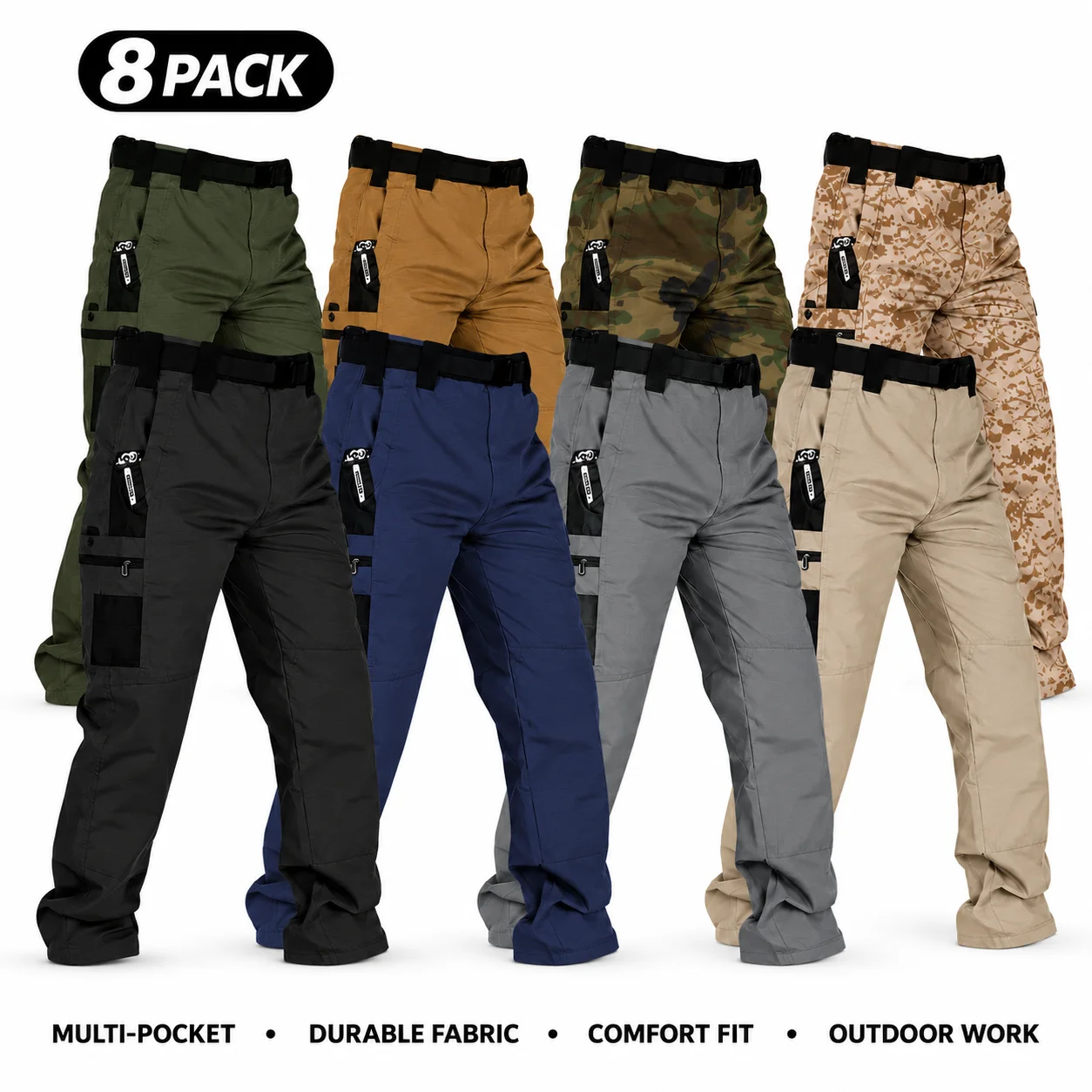 Men's Multi-Pocket Outdoor Work Pants