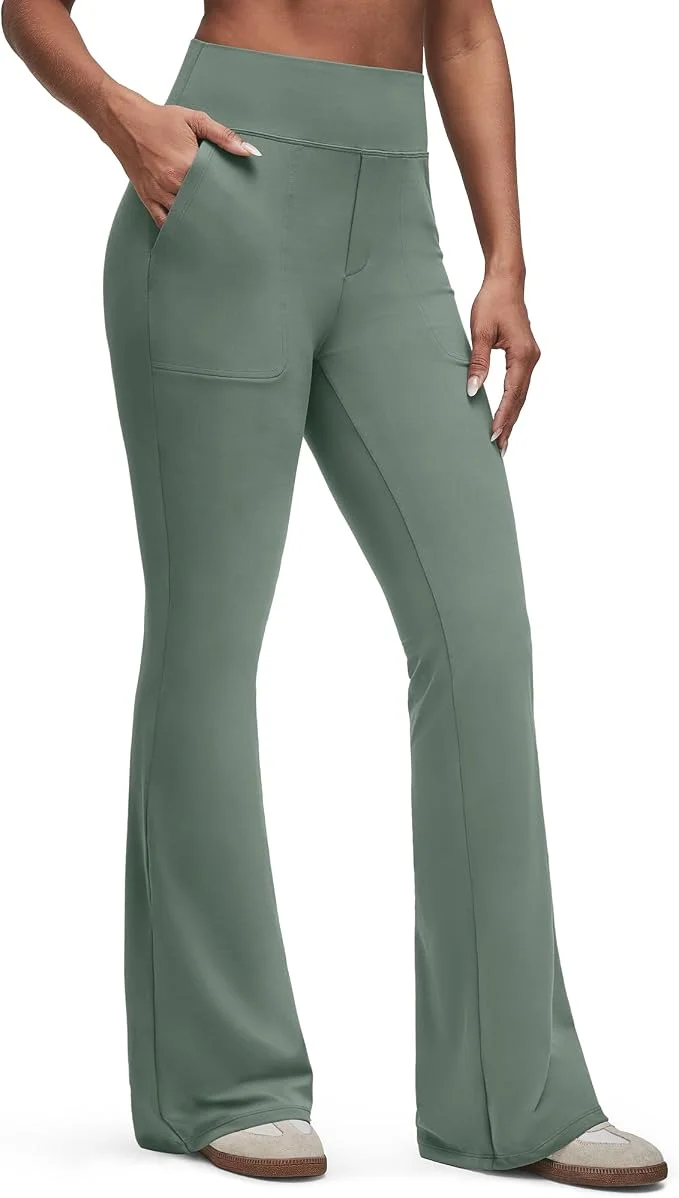 Women's High-Waisted Bootcut Flare Leggings