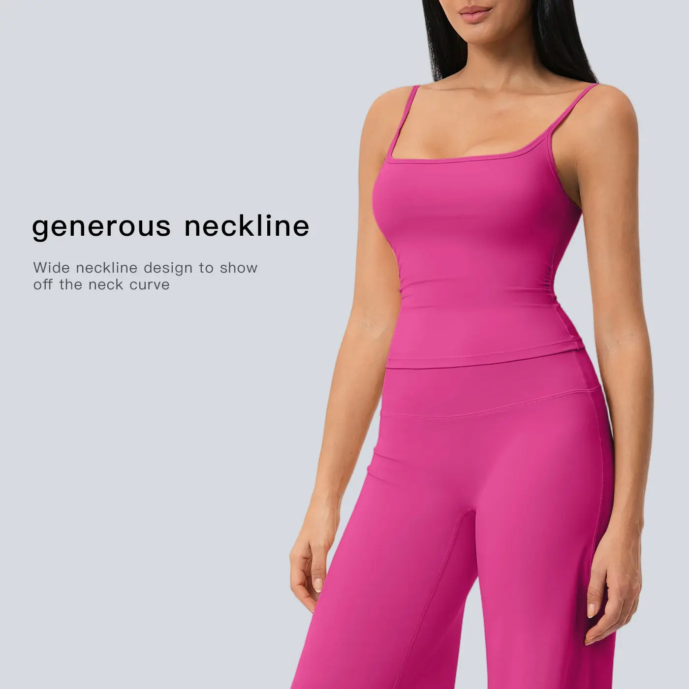 Women's Quick-Dry Yoga Tank Top & High Waist Pants Set