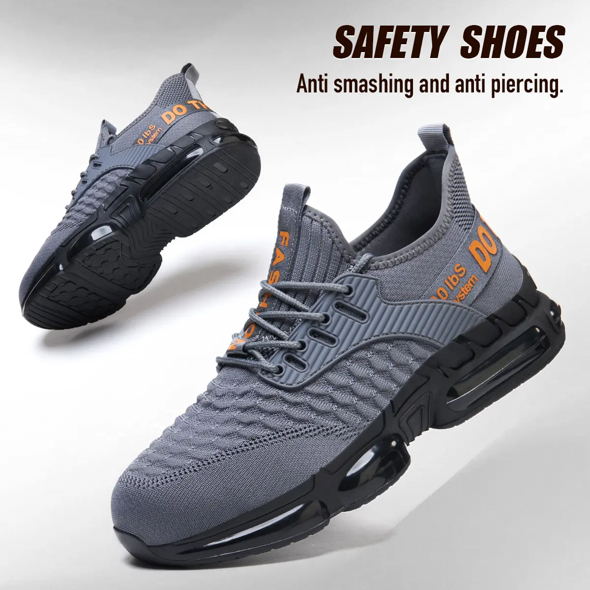 Men's Lightweight Steel Toe Safety Work Shoes