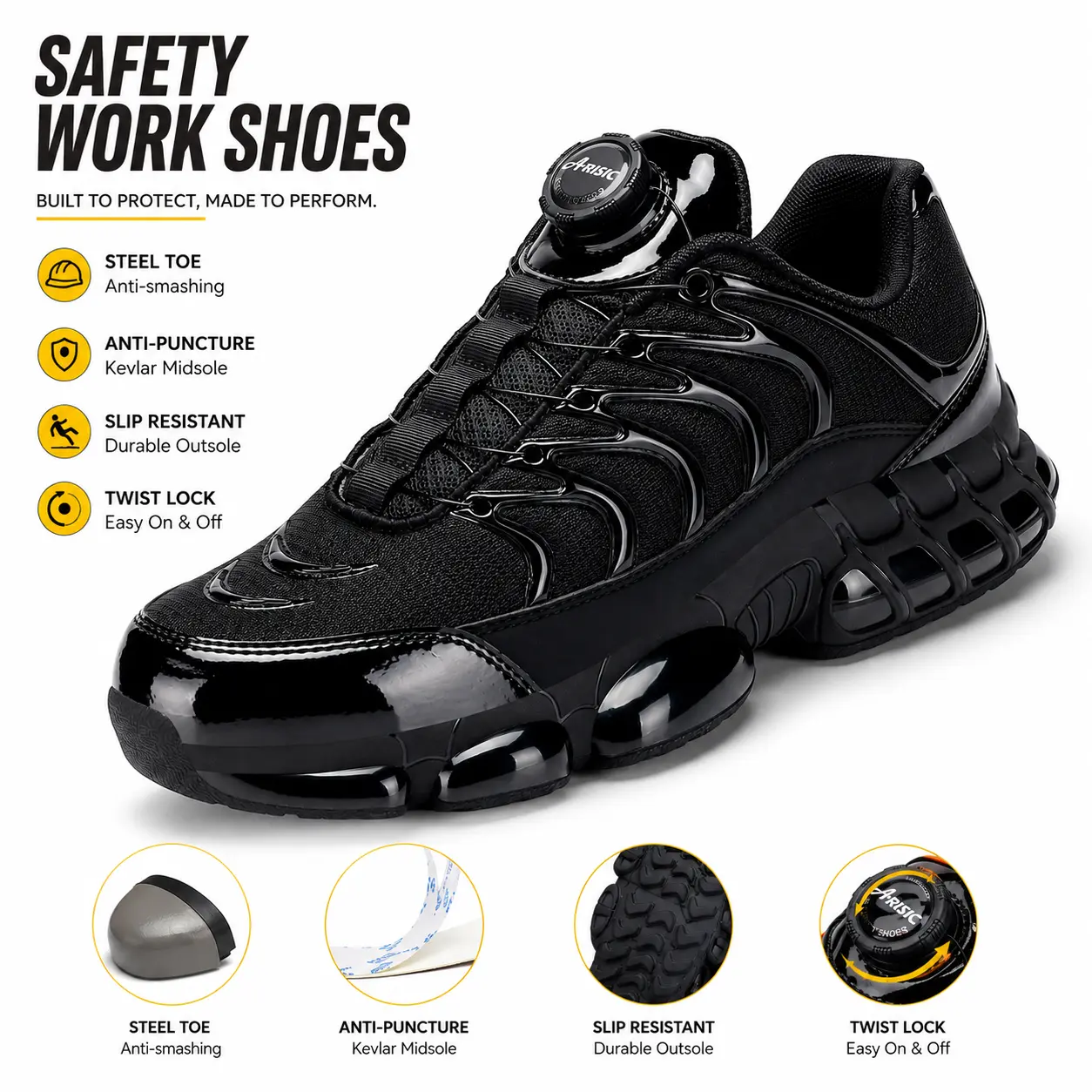 Steel Toe Safety Sneakers for Work