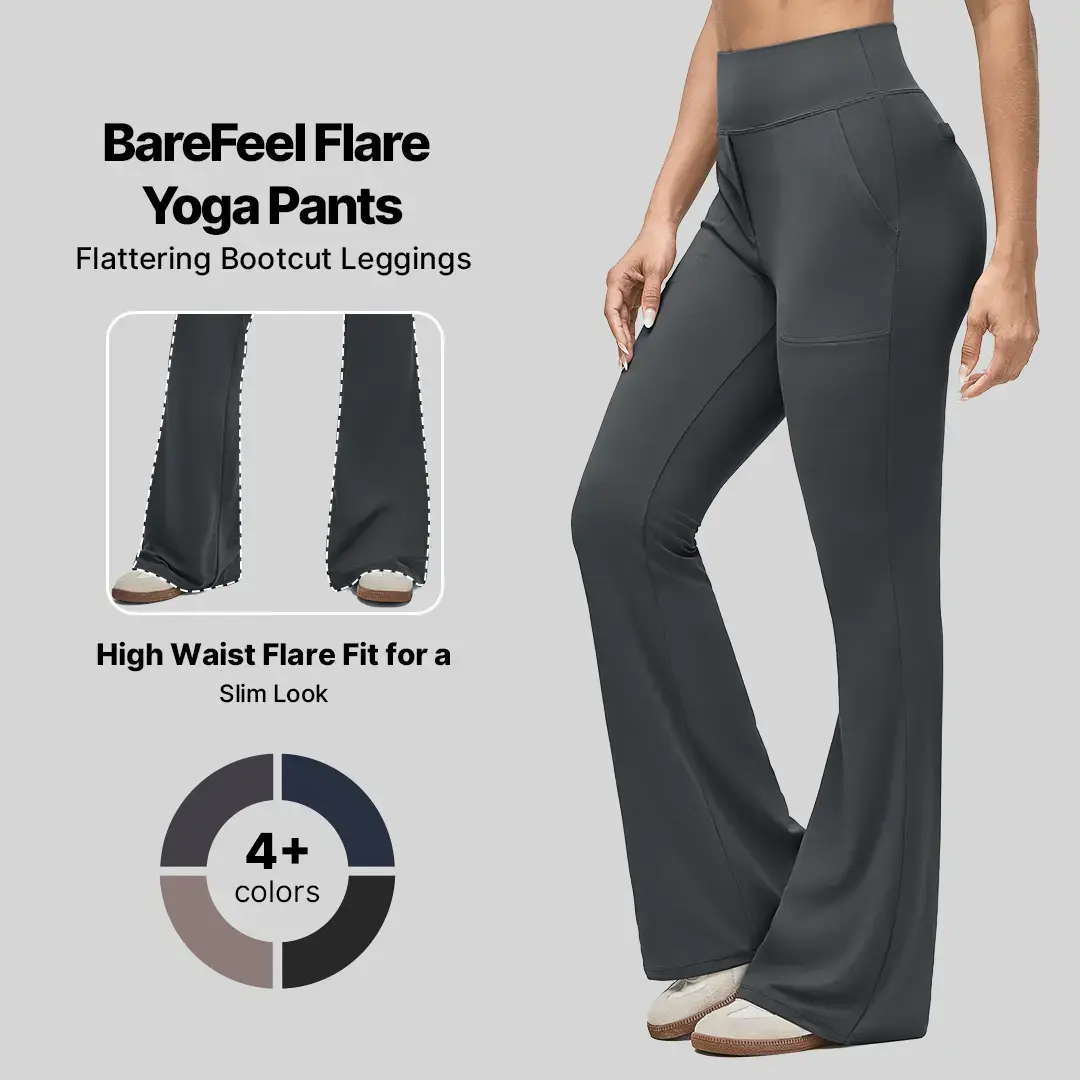 Women's High-Waisted Bootcut Flare Leggings