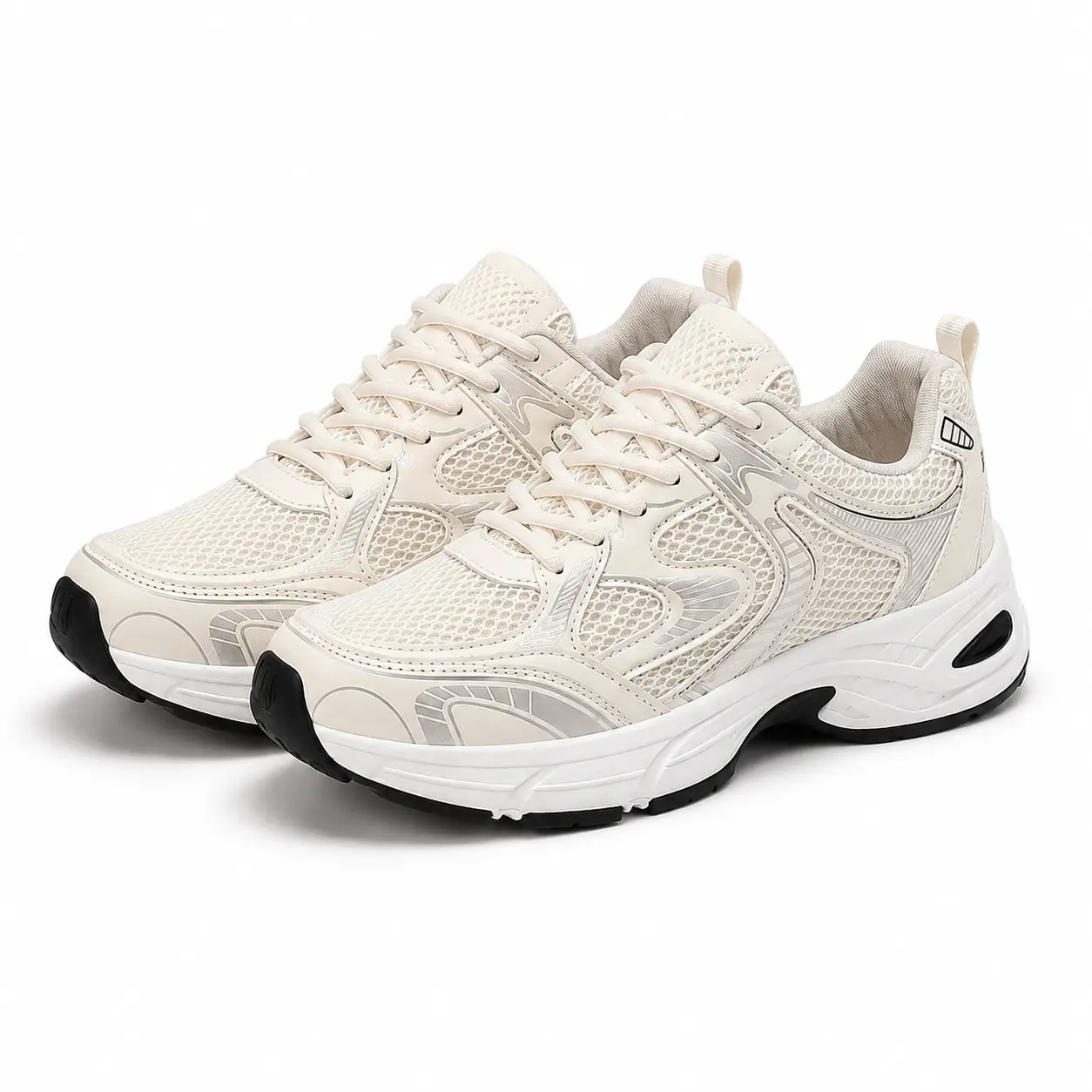 Women's Chunky Mesh Sneakers, Lightweight Running Shoes