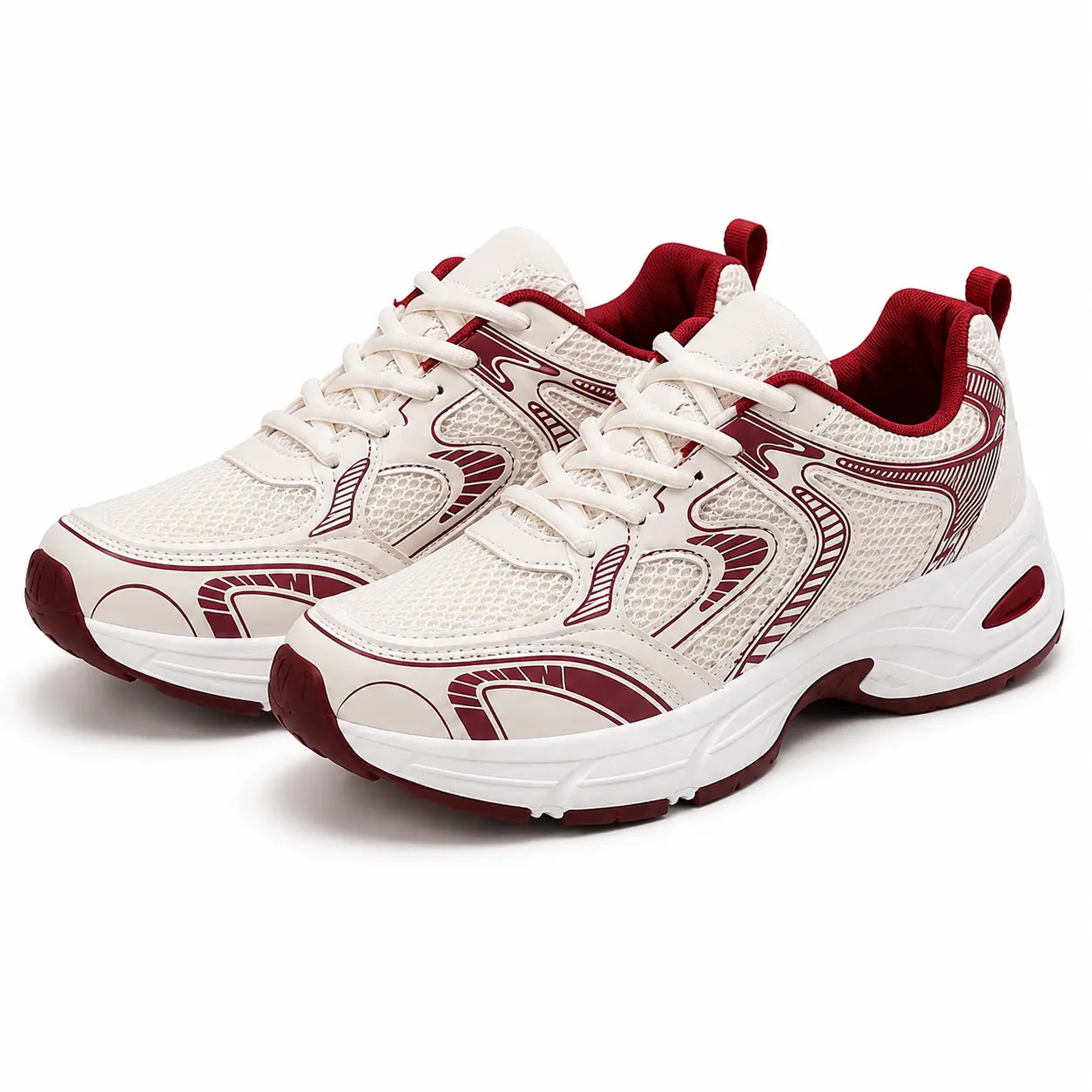 Women's Chunky Mesh Sneakers, Lightweight Running Shoes