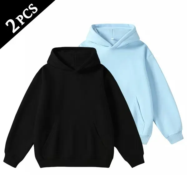Men's Cotton Blend Hoodie Long Sleeve Pullover Black Beige Casual Wear
