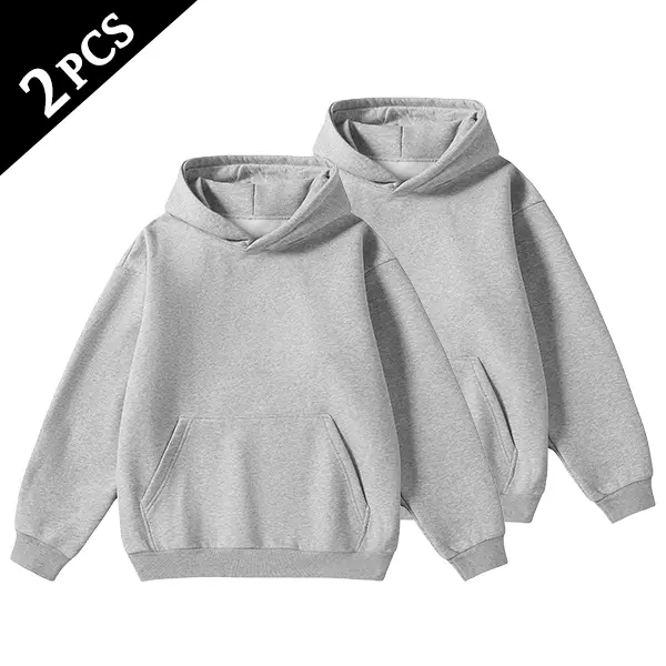 Men's Cotton Blend Hoodie Long Sleeve Pullover Black Beige Casual Wear