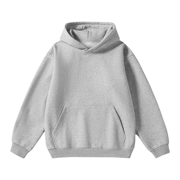 Men's Cotton Blend Hoodie Long Sleeve Pullover Black Beige Casual Wear