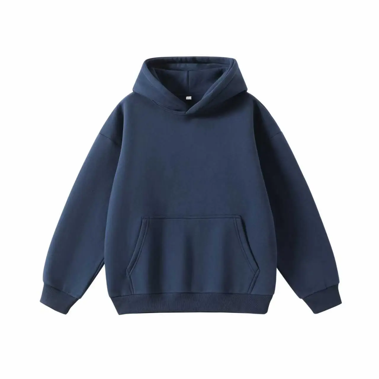 Men's Cotton Blend Hoodie Long Sleeve Pullover Black Beige Casual Wear