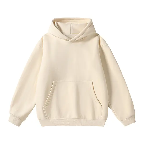 Men's Cotton Blend Hoodie Long Sleeve Pullover Black Beige Casual Wear