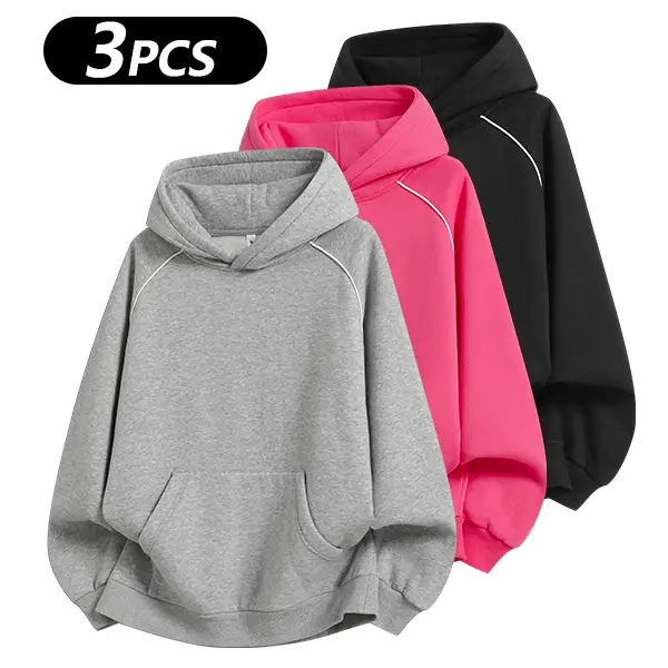 Men's Cotton-Blend Hooded Pullover Sweatshirt