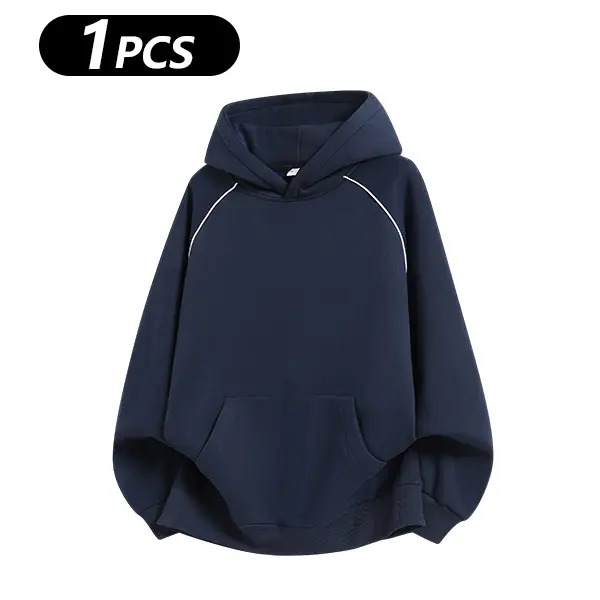 Men's Cotton-Blend Hooded Pullover Sweatshirt