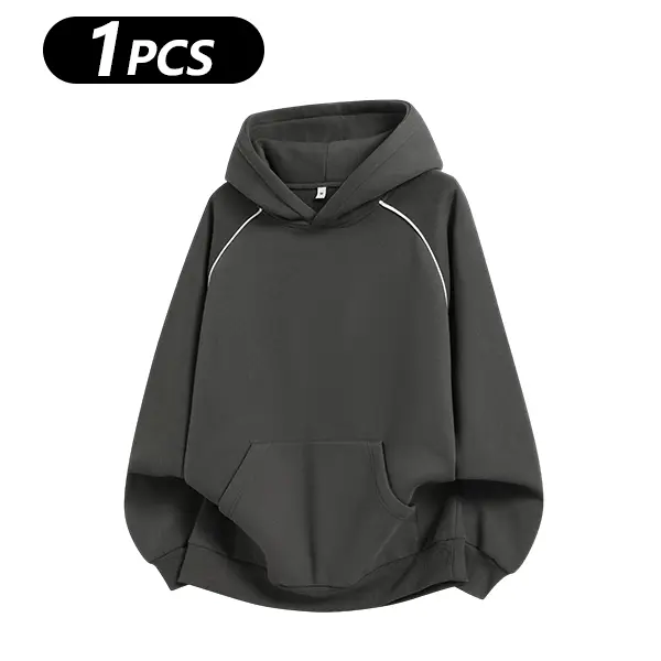 Men's Cotton-Blend Hooded Pullover Sweatshirt