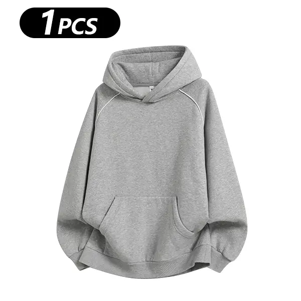 Men's Cotton-Blend Hooded Pullover Sweatshirt