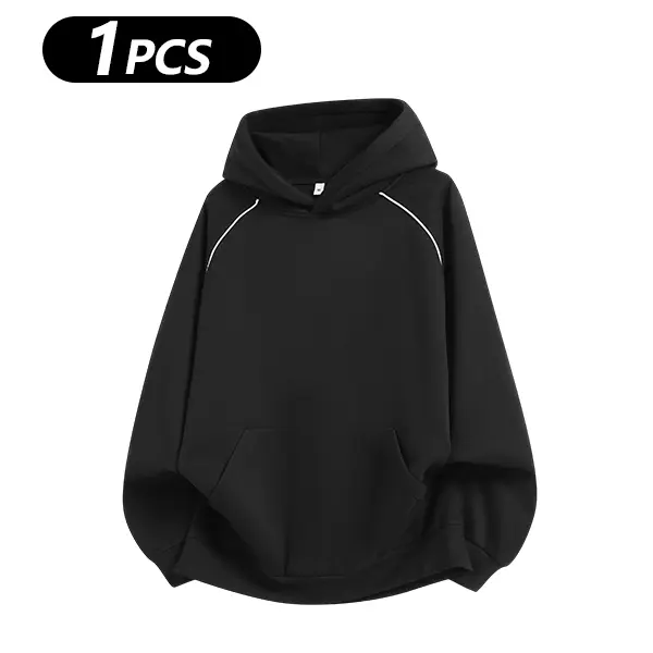 Men's Cotton-Blend Hooded Pullover Sweatshirt