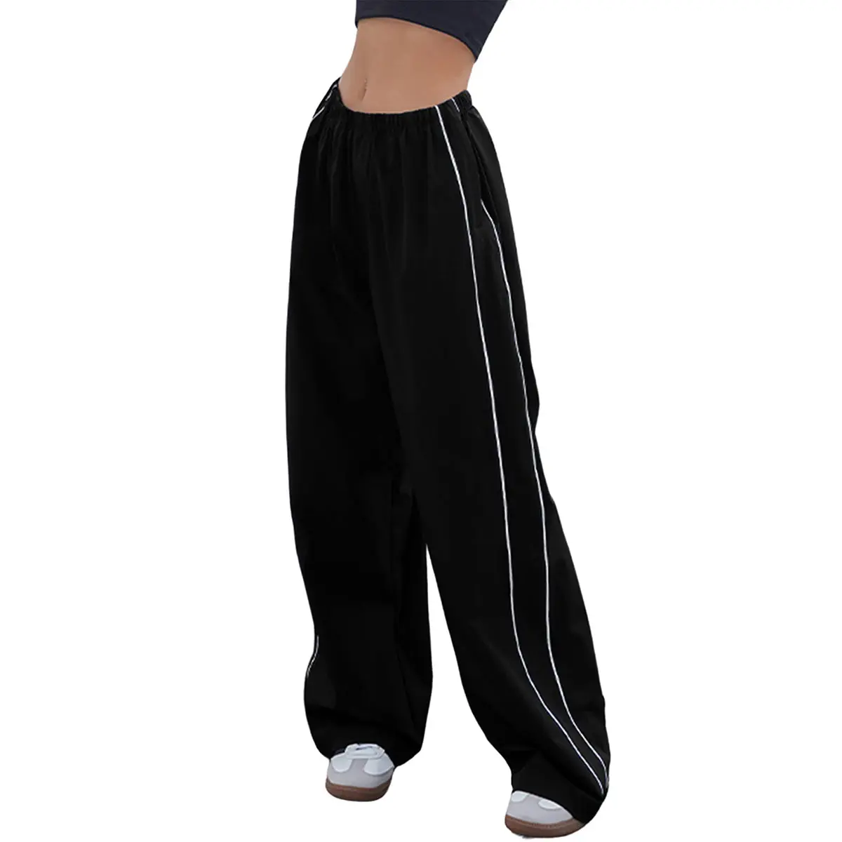 Ommig Women's Parachute Wide Leg Pants