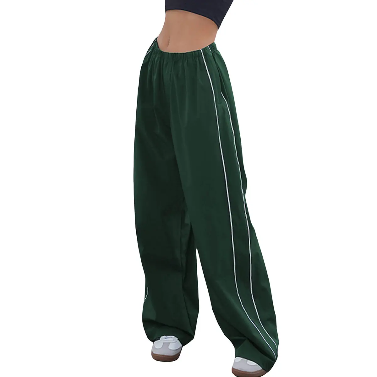 Ommig Women's Parachute Wide Leg Pants