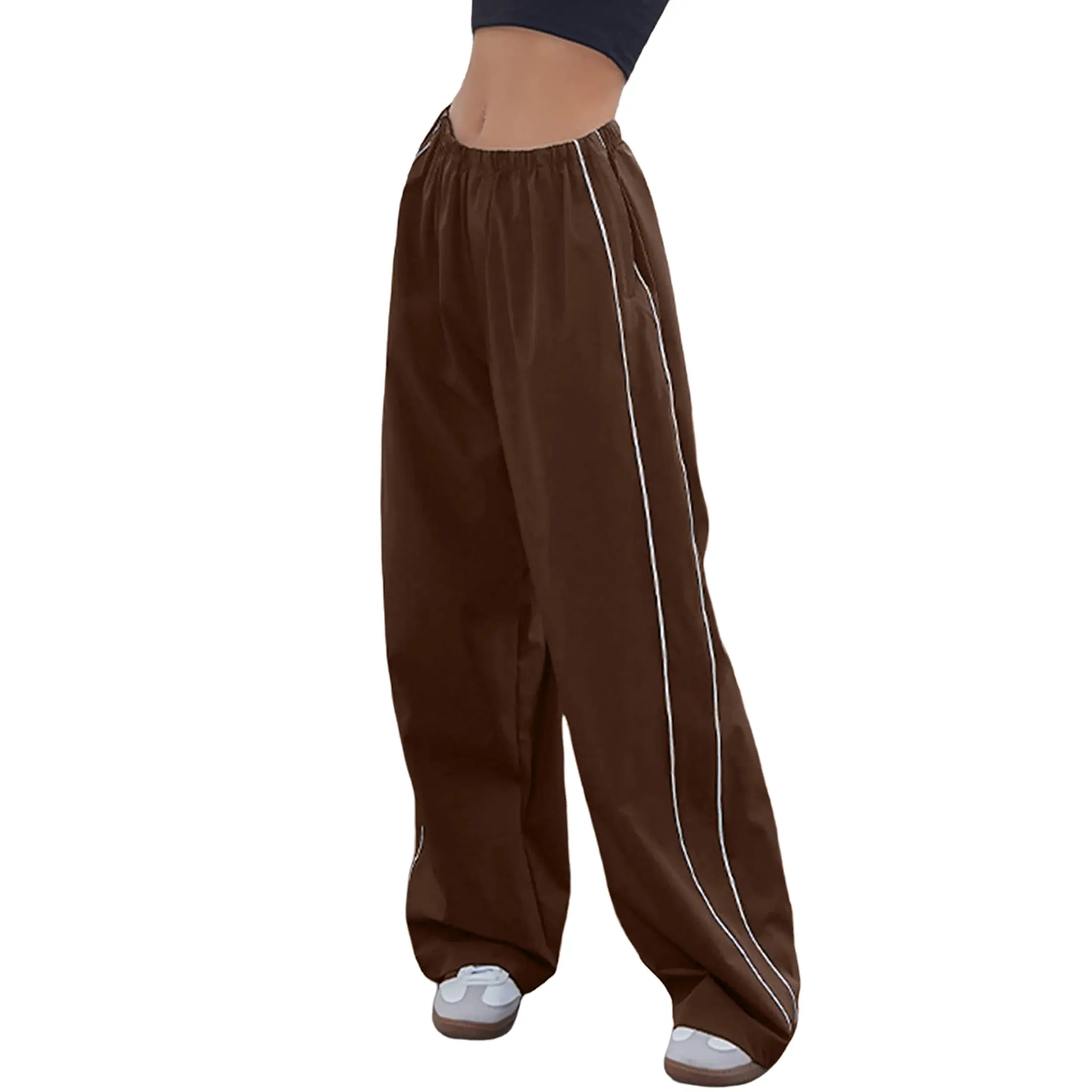 Ommig Women's Parachute Wide Leg Pants