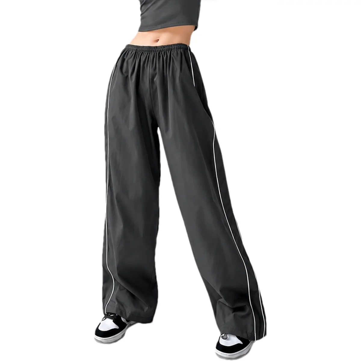 Ommig Women's Parachute Wide Leg Pants