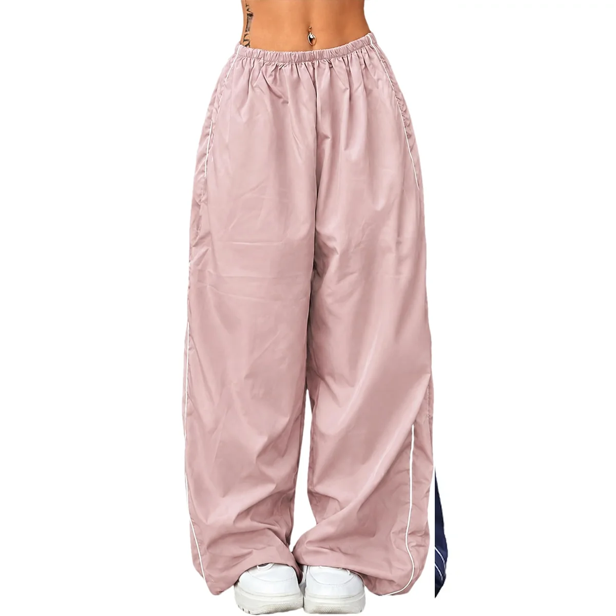 Ommig Women's Parachute Wide Leg Pants