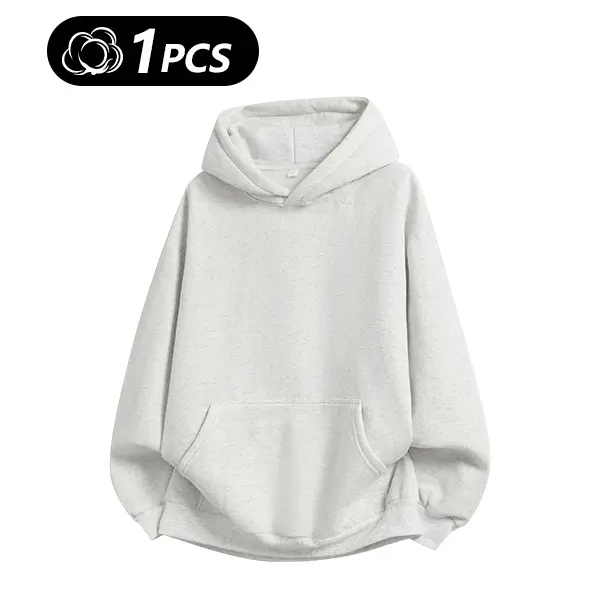 Men's 100% Cotton Vintage Loose Fit Pullover Hoodie