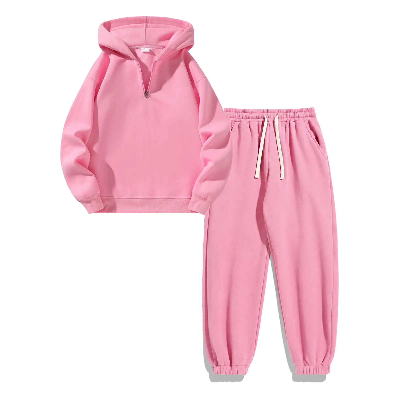 Men's 2-Piece Vintage Plain Knitting Tracksuit Set