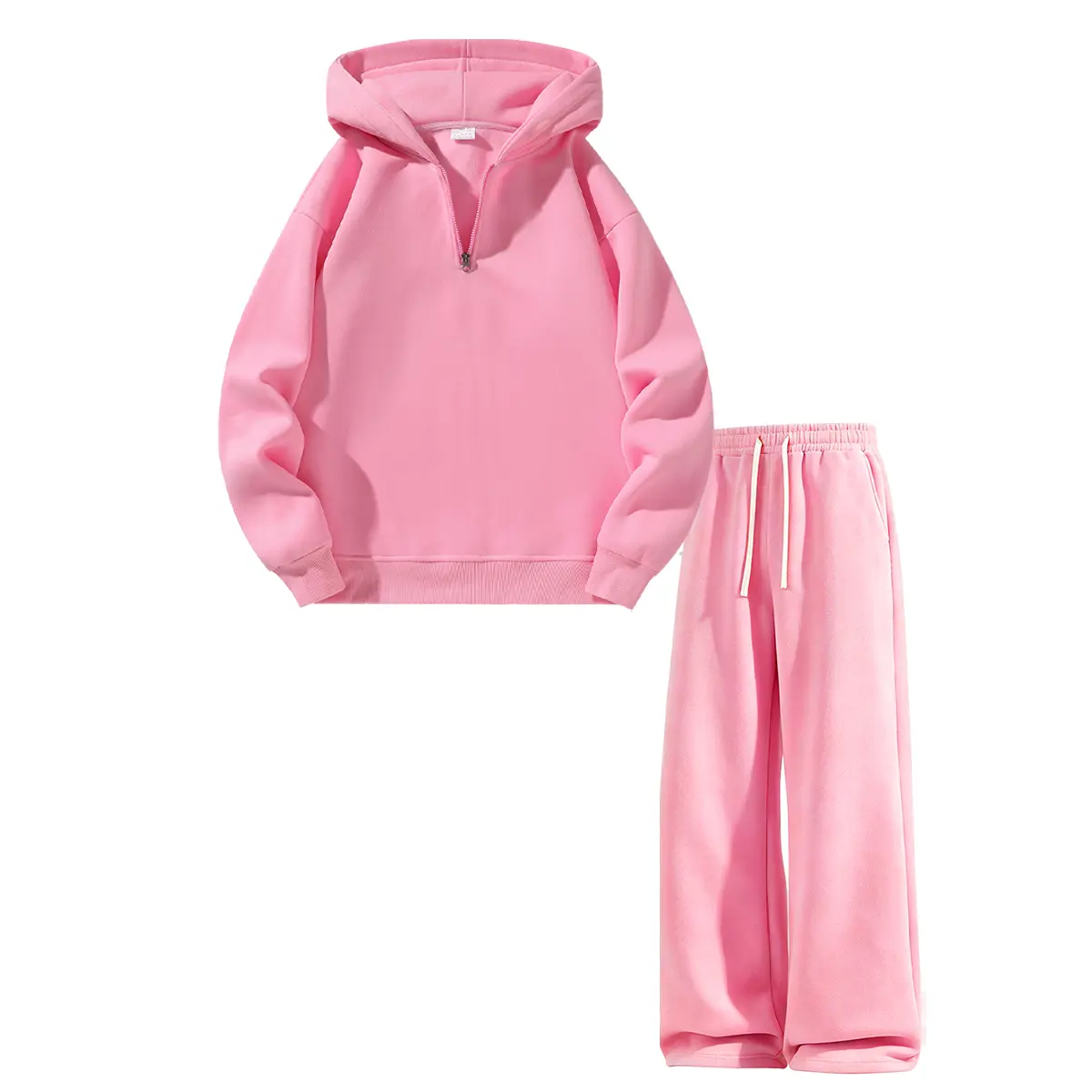Men's 2-Piece Vintage Plain Knitting Tracksuit Set