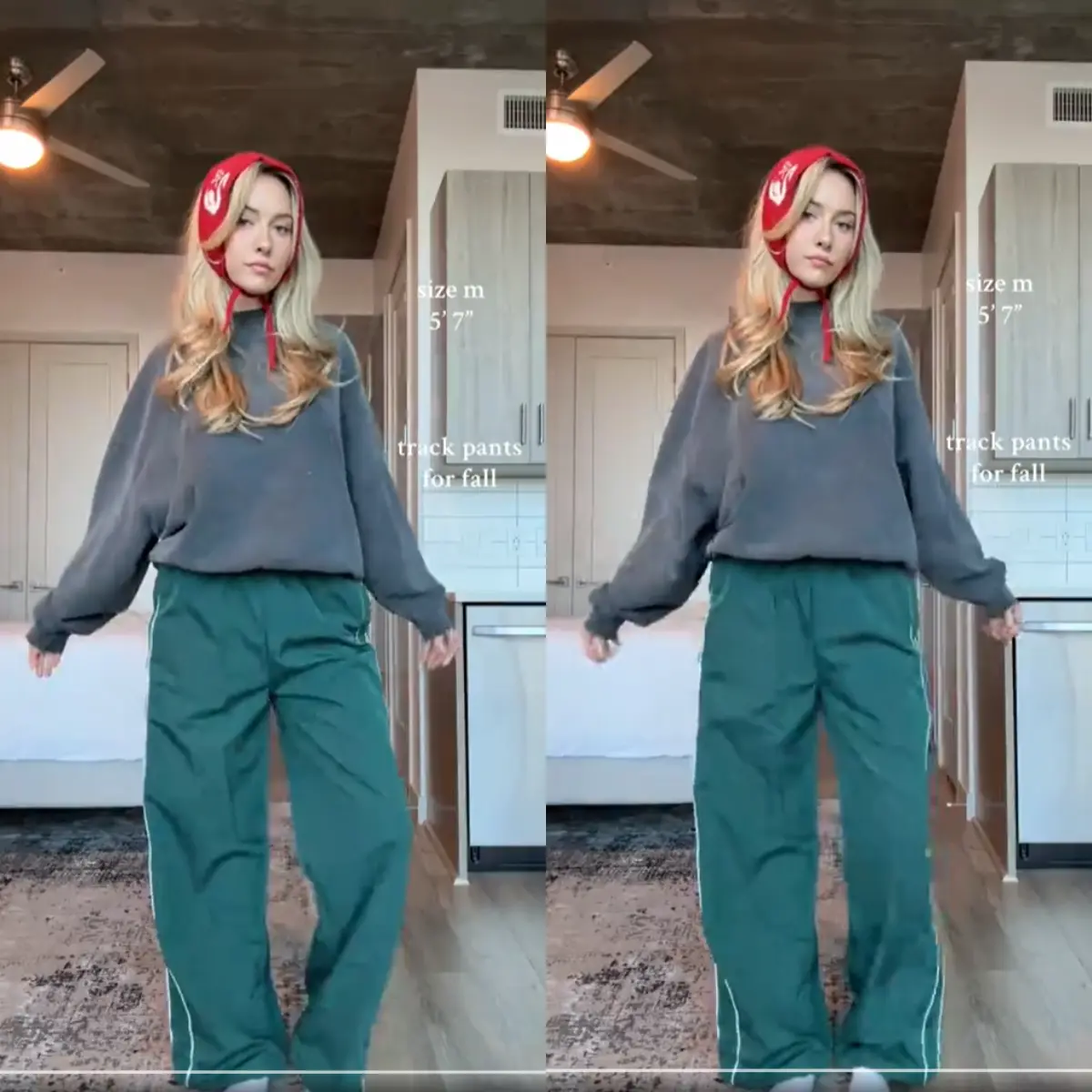 Ommig Women's Parachute Wide Leg Pants