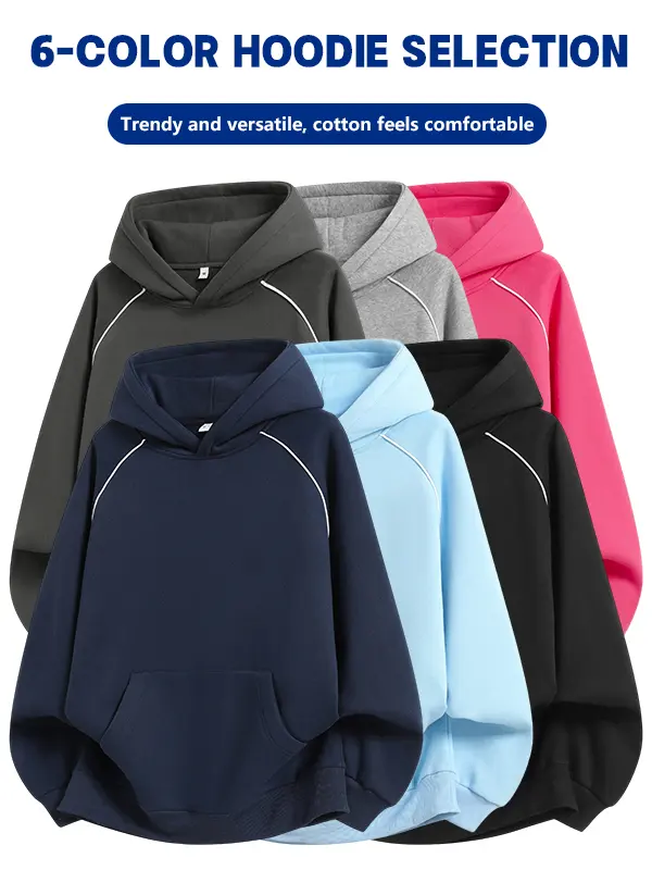 Men's Cotton-Blend Hooded Pullover Sweatshirt