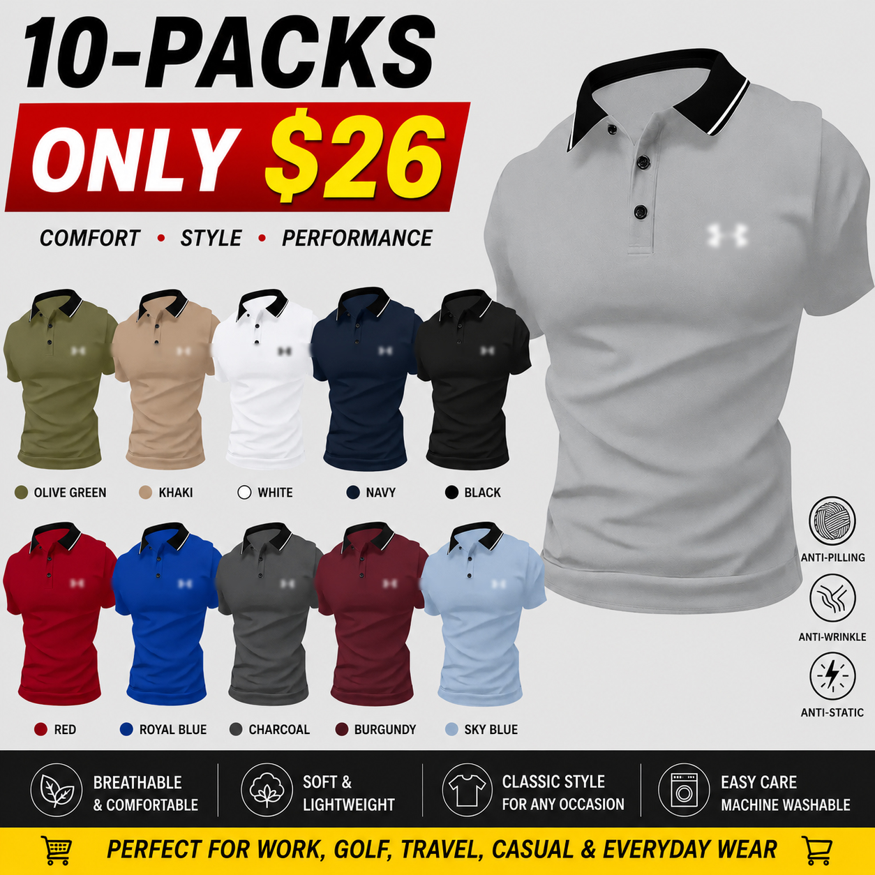 Men's Classic Performance Polo Shirt