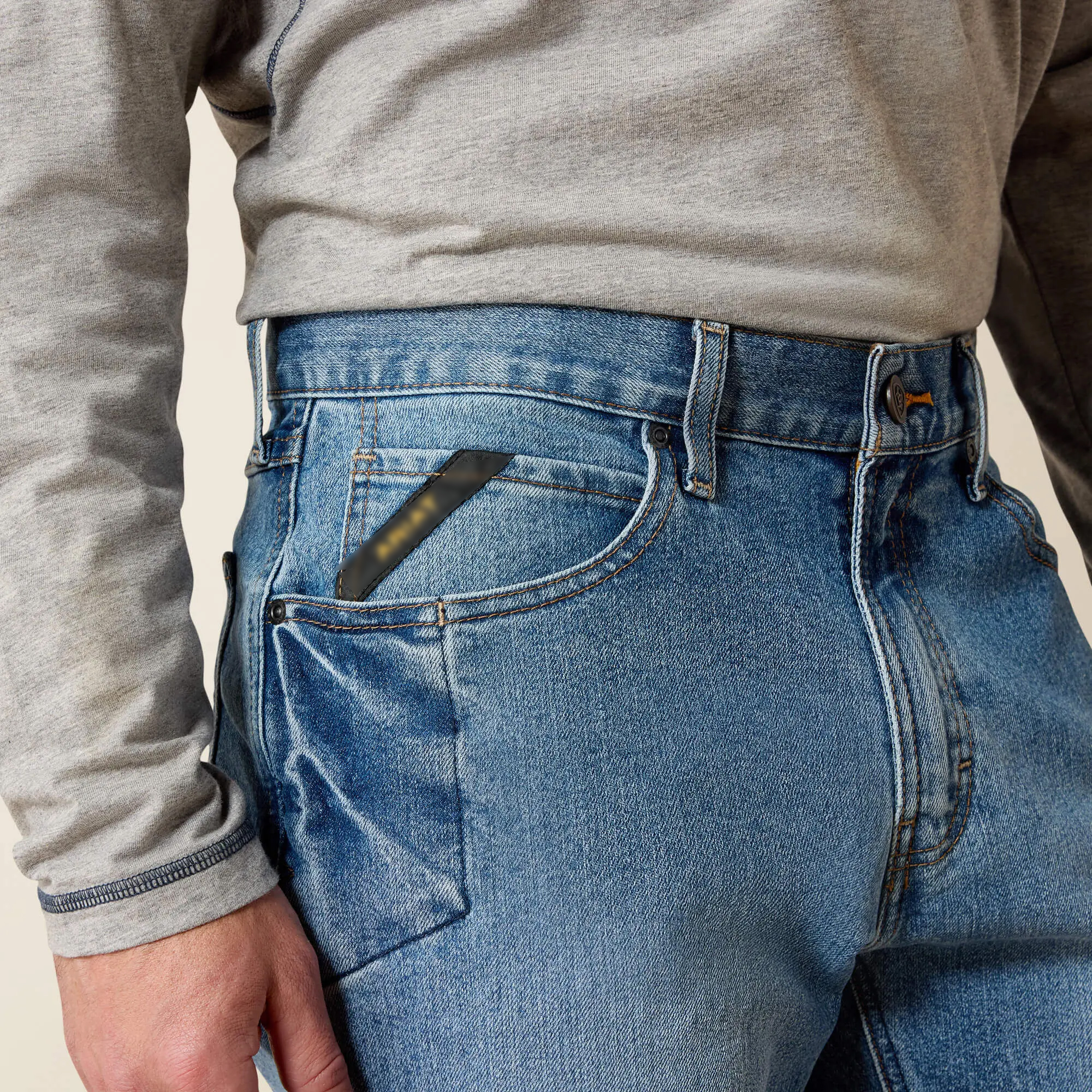Men's Relaxed Stretch Bootcut Work Jeans