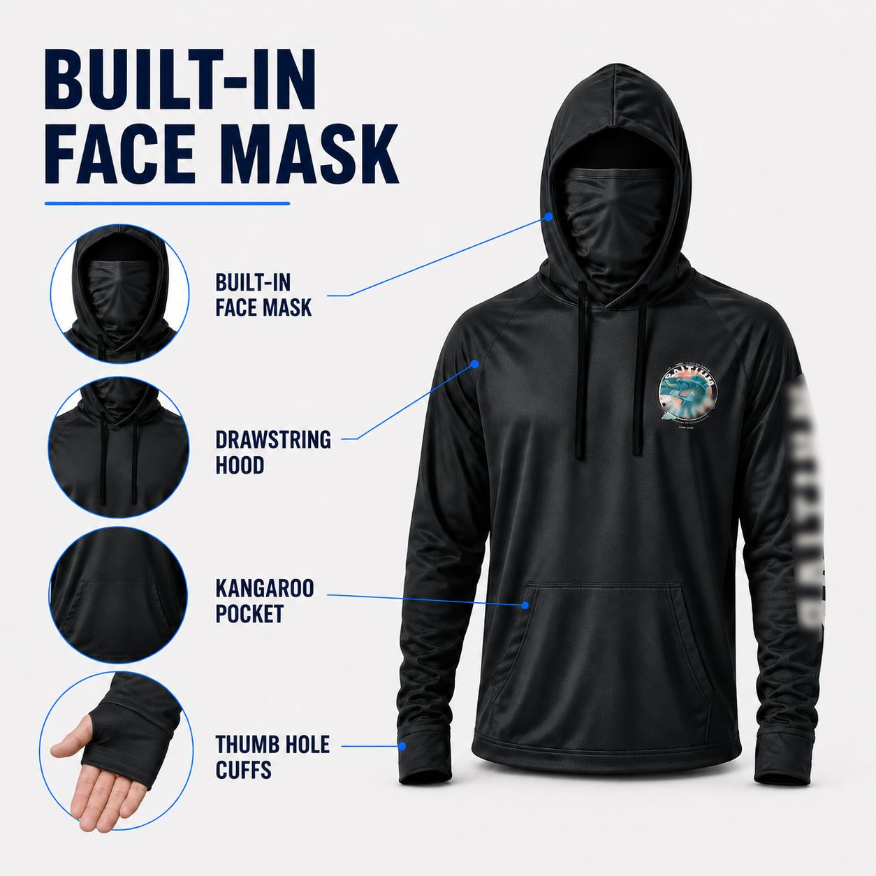 Men's All-in-One Hooded Outdoor Performance Shirt