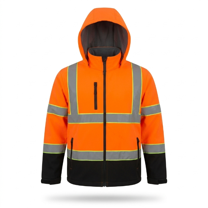 Men's High-Visibility Waterproof Work Jacket