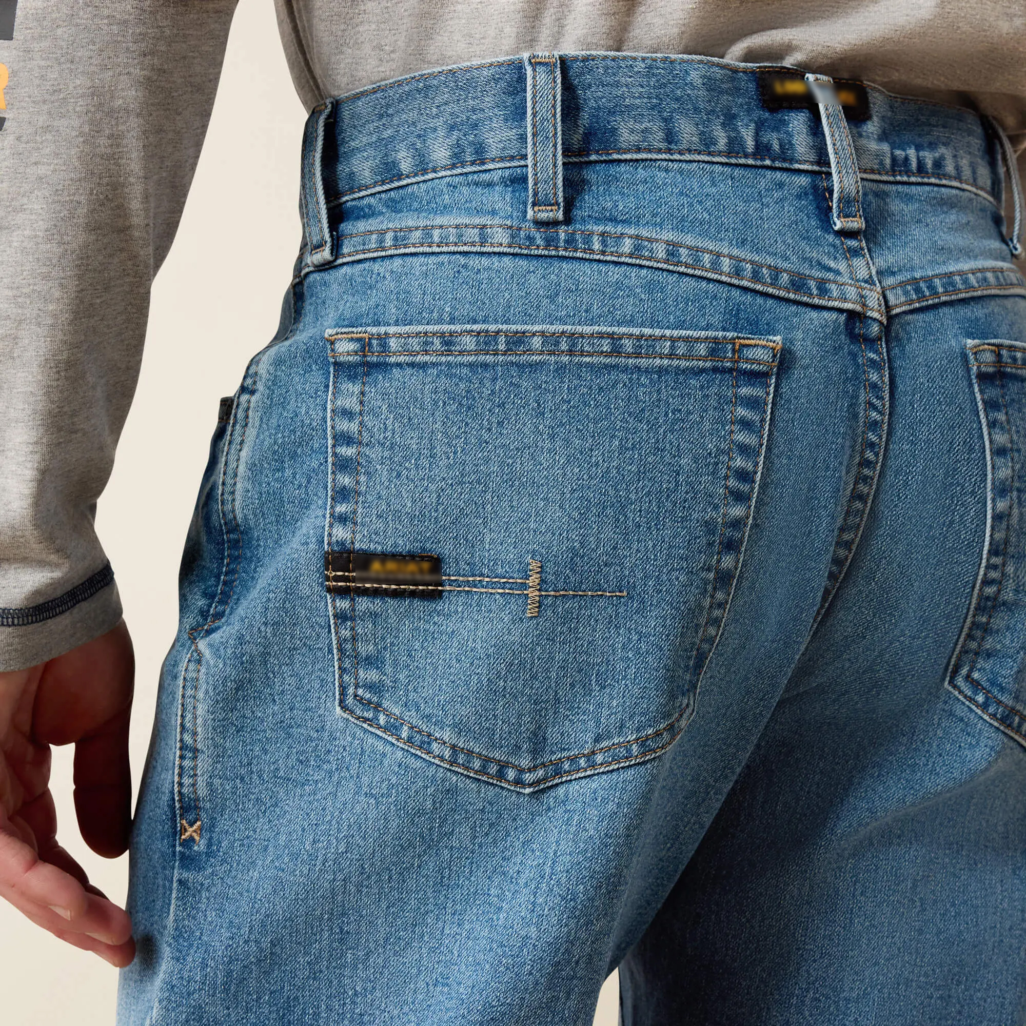 Men's Relaxed Stretch Bootcut Work Jeans
