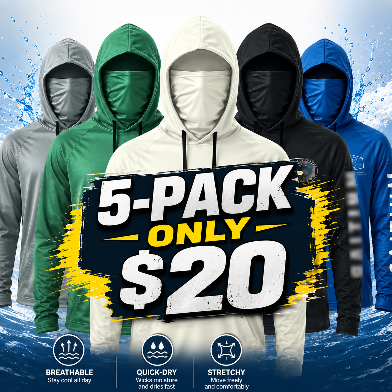 Men's All-in-One Hooded Outdoor Performance Shirt
