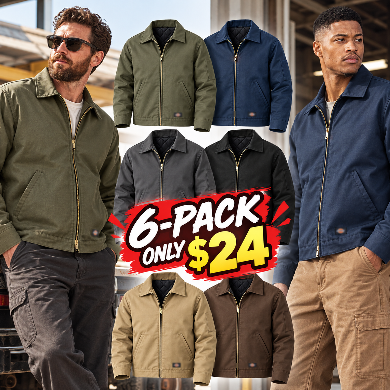 Men's Quilted-Lined Work Jacket