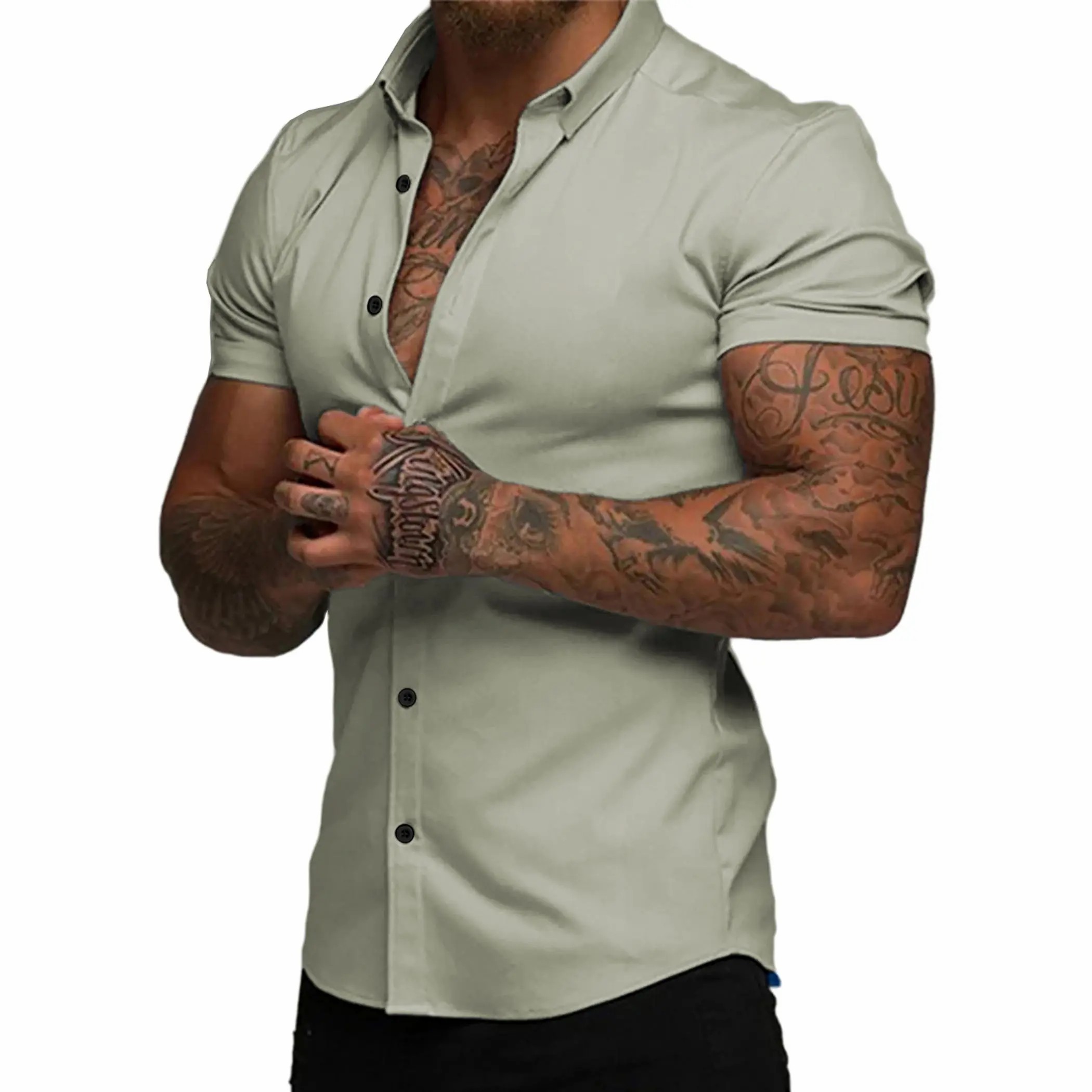 👔 Men's Slim Fit Short Sleeve Dress Shirt