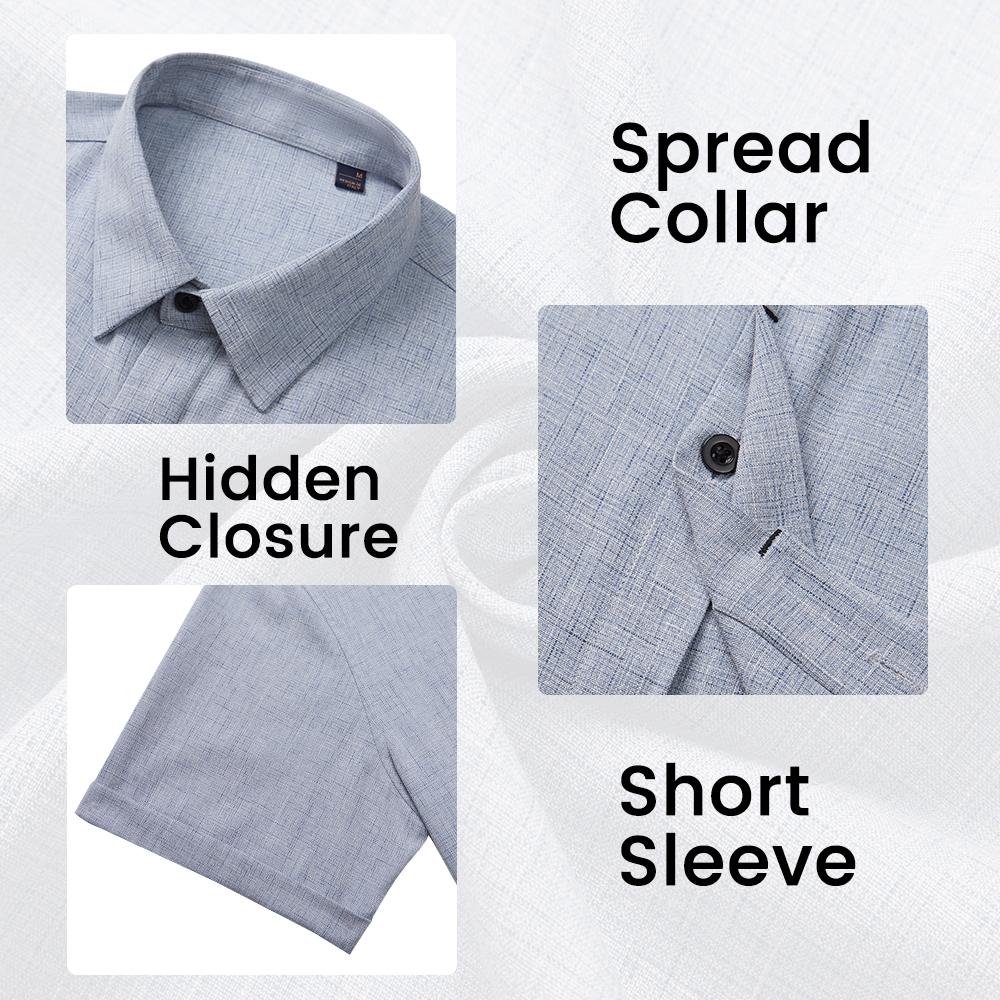 Alimen Mens Linen Shirts Short Sleeve Dress Shirts for Men Lightweight Breathable Linen Fabric Comfortable, Beach Vacation Summer Party Wedding Casual Button Down Shirts Spread Collar Linen Shirts for Men Alimen Mens Linen Shirts Short Sleeve Dress Shirts for Men Lightweight Breathable Linen Fabric Comfortable, Beach Vacation Summer Party Wedding Casual Button Down Shirts Spread Collar Linen Shirts for Men