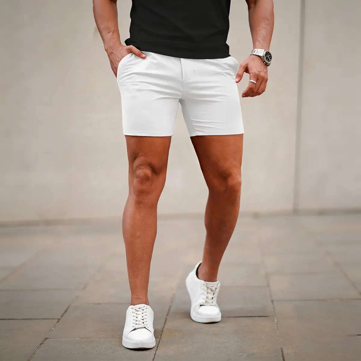 Men's 5-Inch Stretch Slim-Fit Chino Shorts