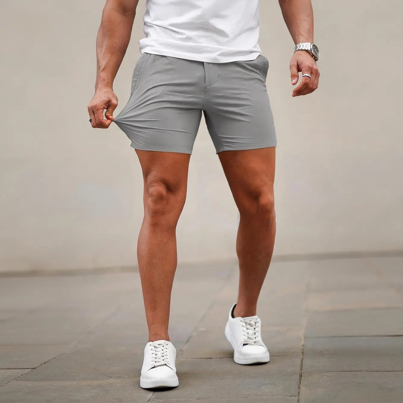 Men's 5-Inch Stretch Slim-Fit Chino Shorts