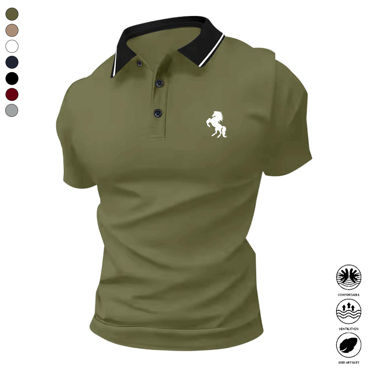 Men's Classic Stretch Short Sleeve Polo Shirt
