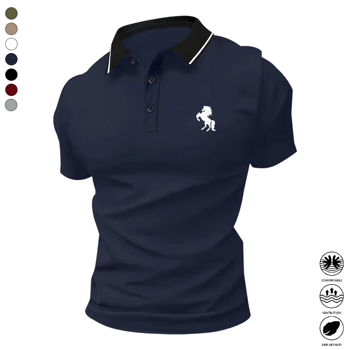 Men's Classic Stretch Short Sleeve Polo Shirt