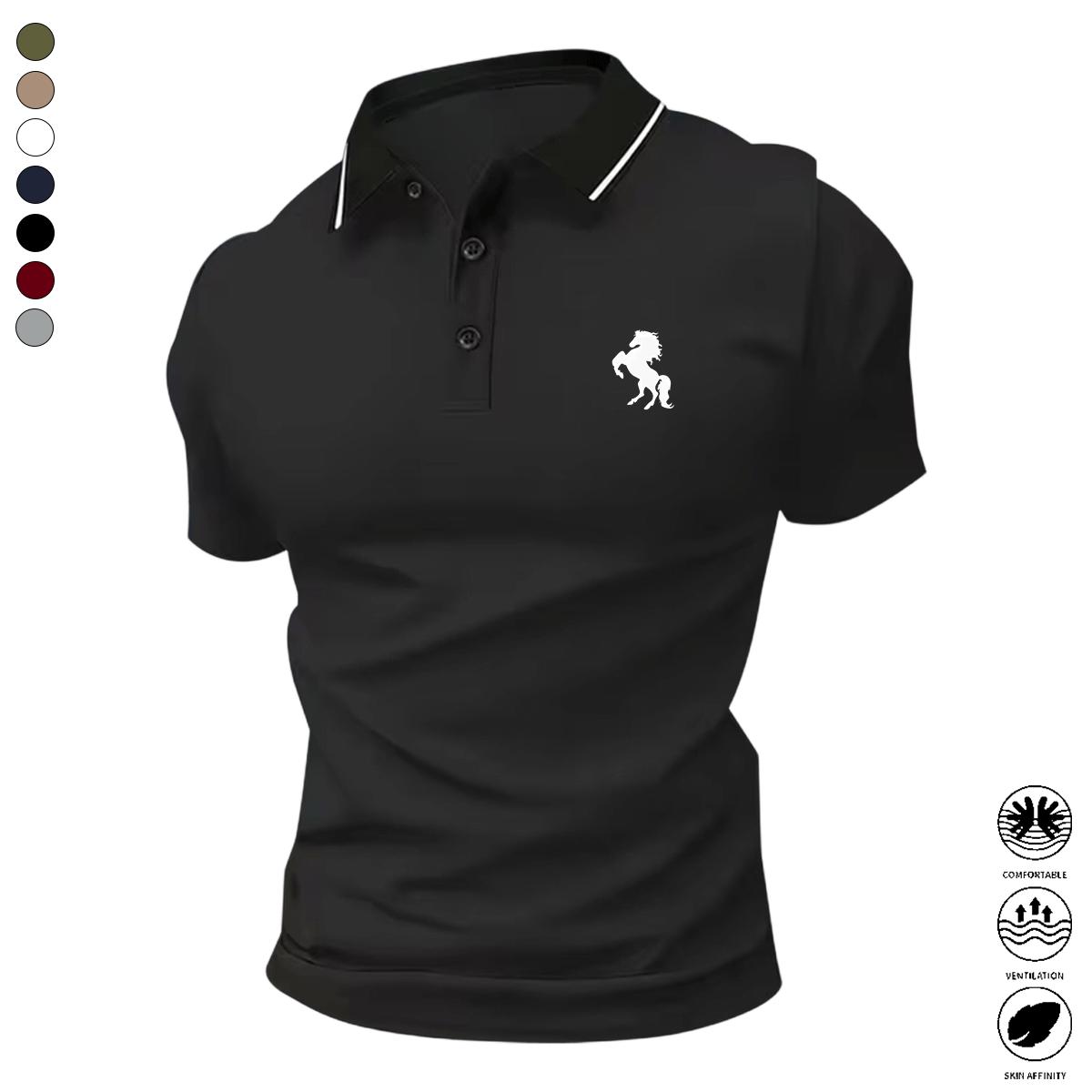 Men's Classic Stretch Short Sleeve Polo Shirt
