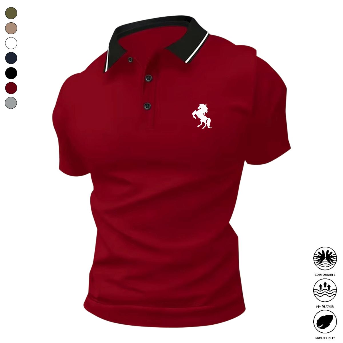 Men's Classic Stretch Short Sleeve Polo Shirt